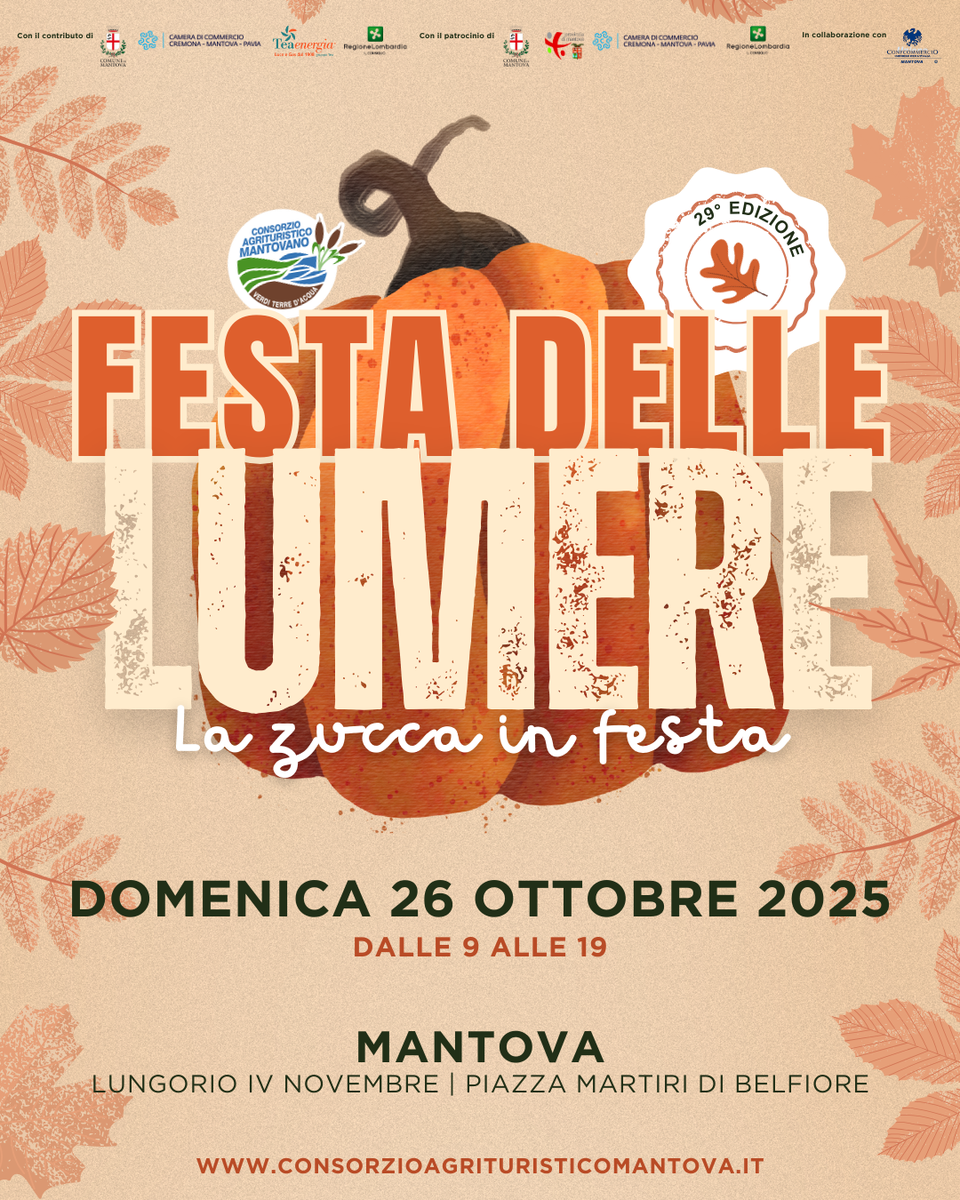 Festa delle Lumere 2025 – La magia della zucca torna a Mantova!